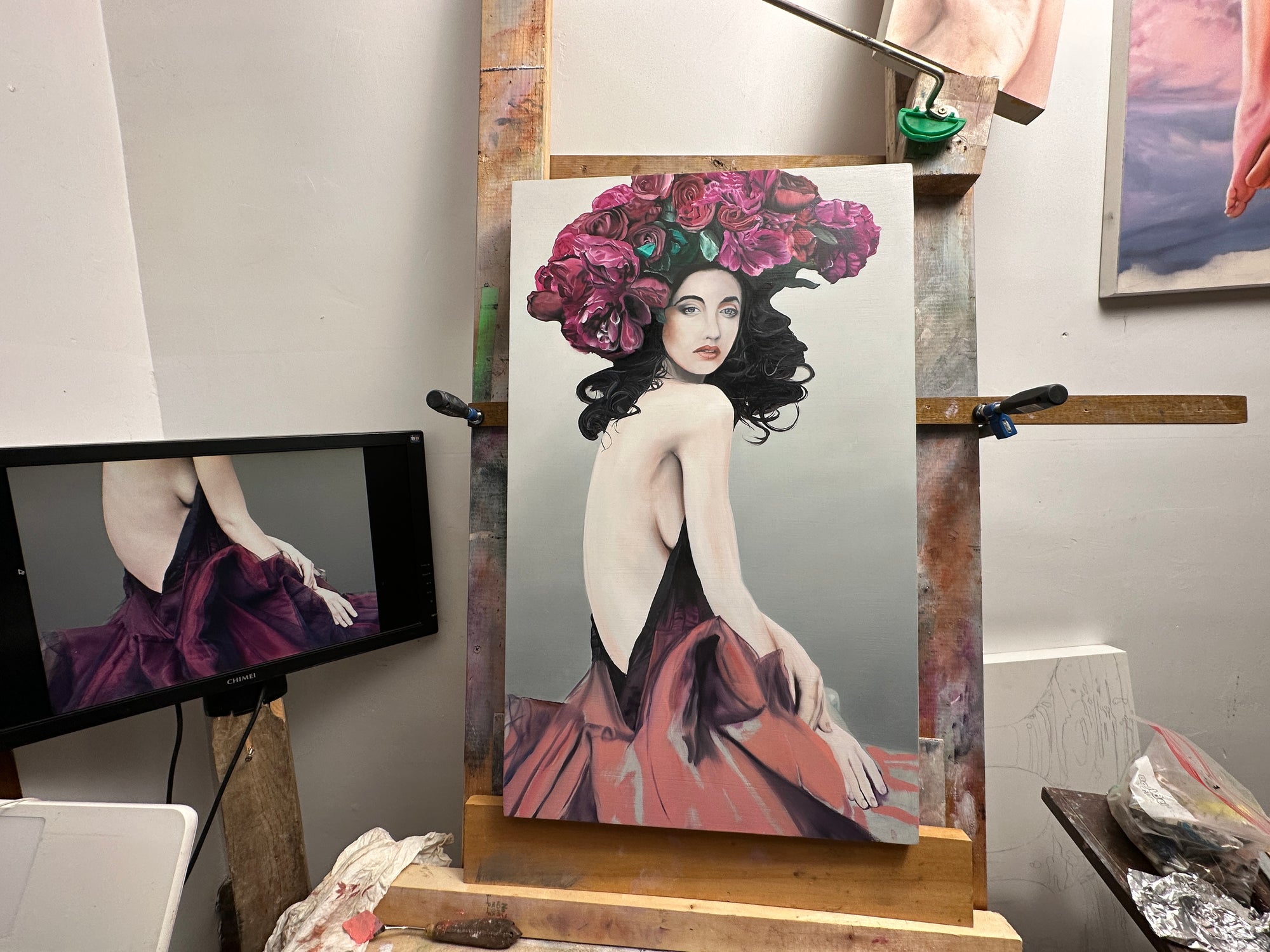 Lady With Flowers