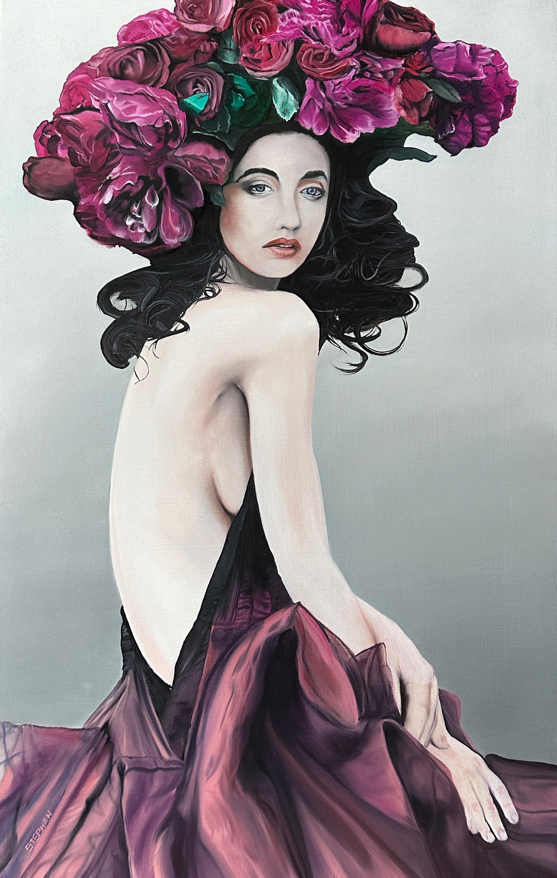 Lady With Flowers