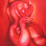 Red Cheeky Thinker