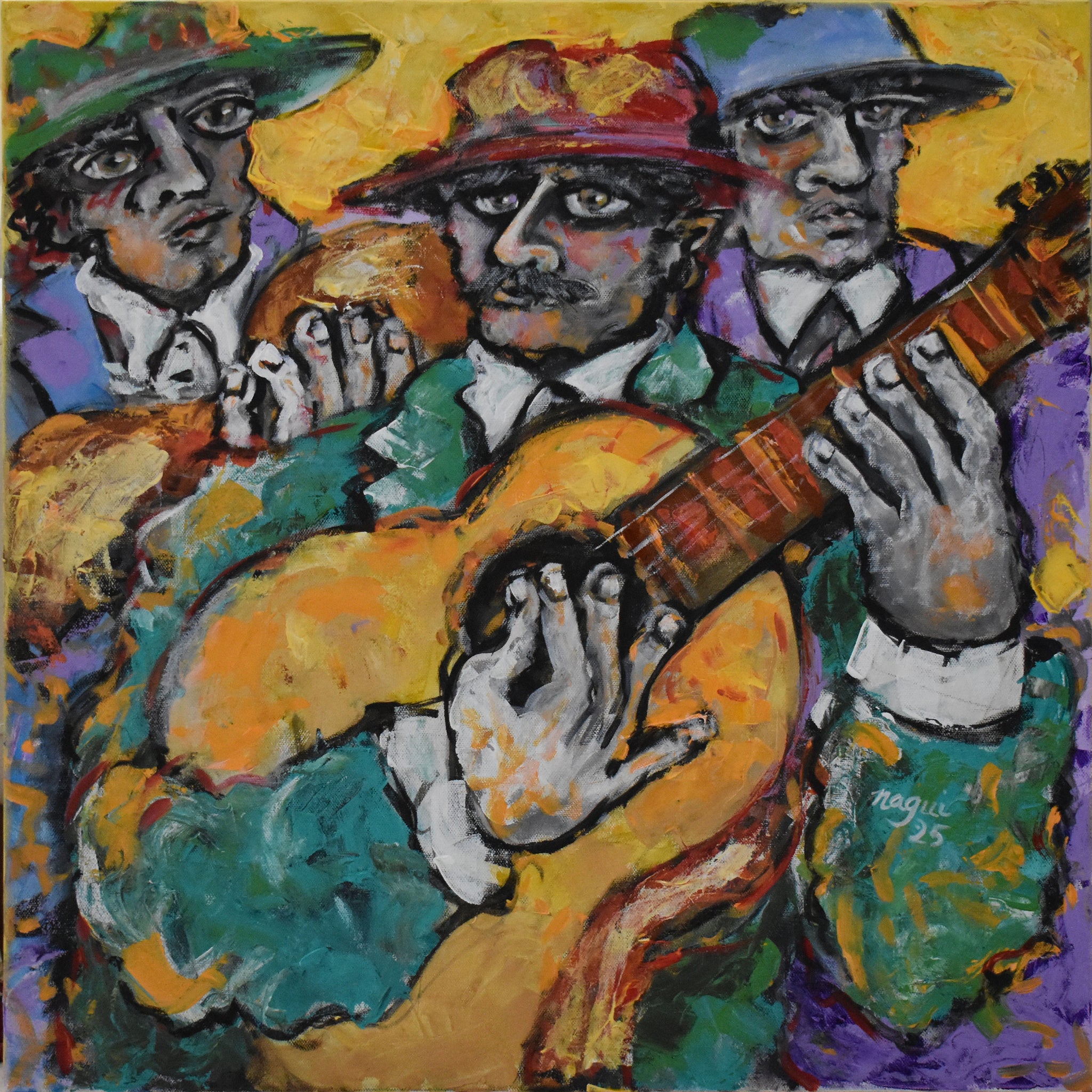 Three Guitarists