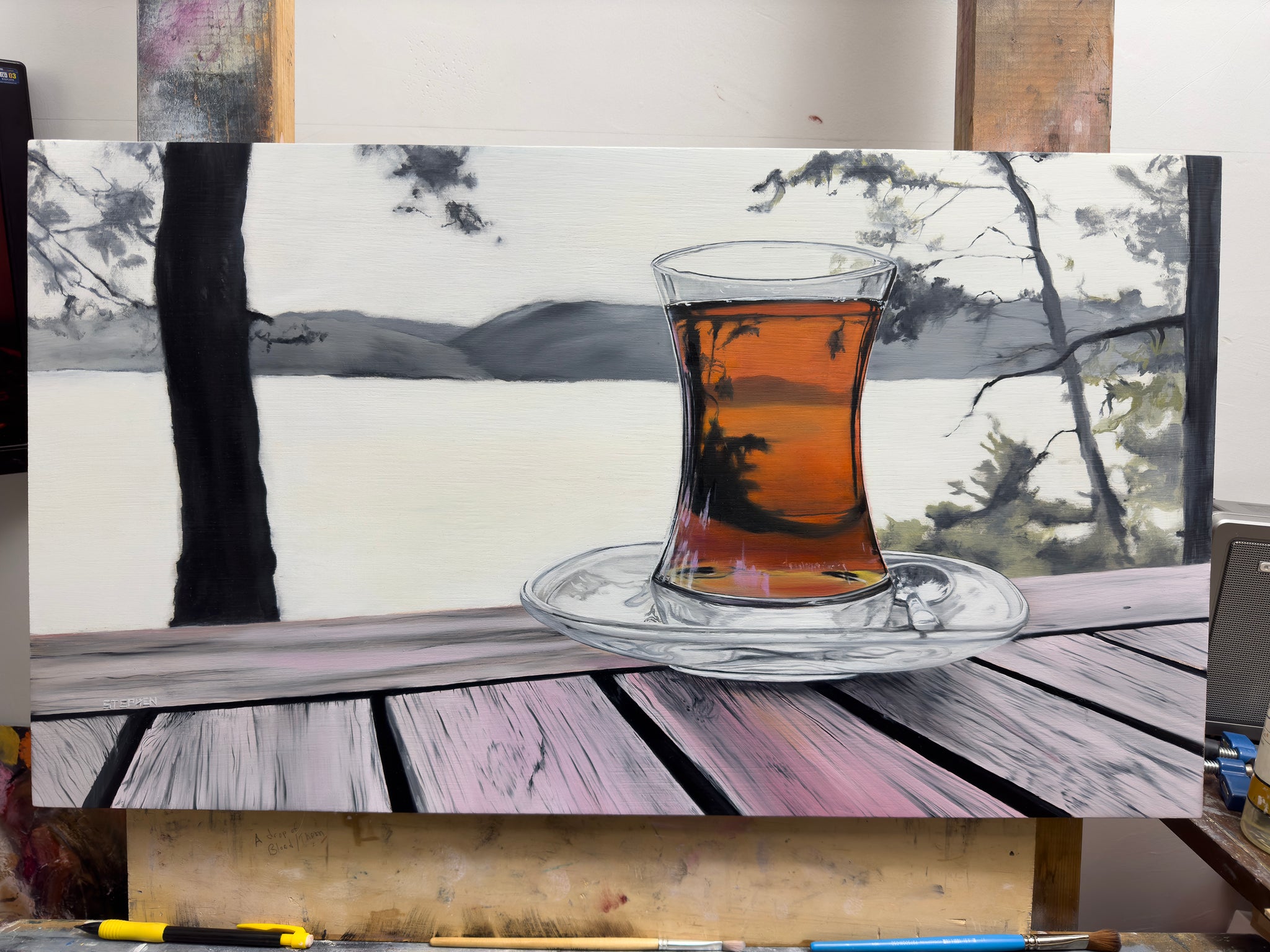 Tea By A Lake