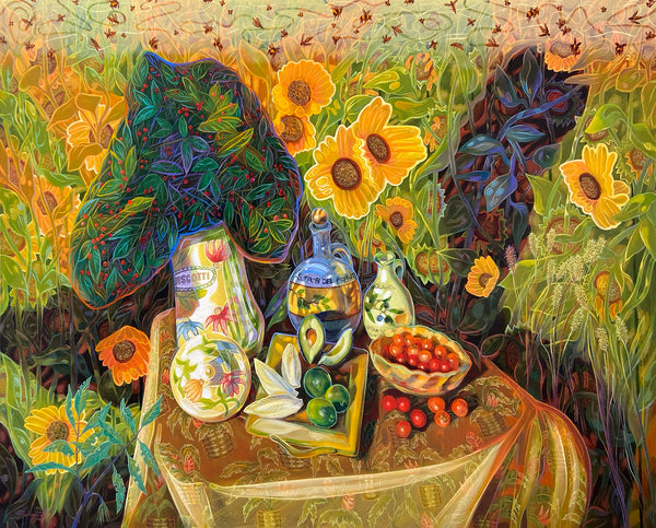 Bees And Sunflowers