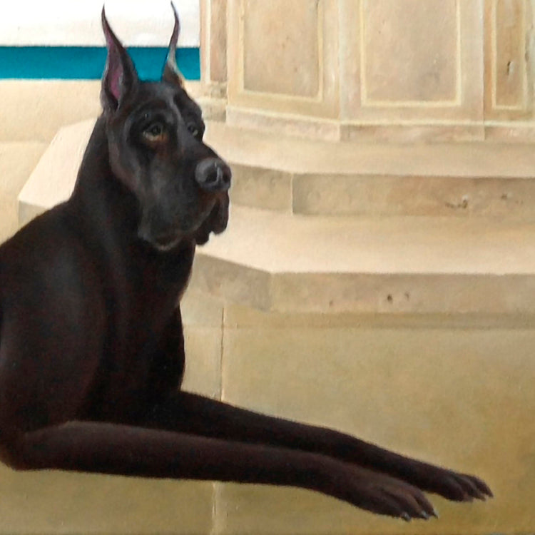 Great Dane At The Well