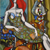 Seated Model With Lamp