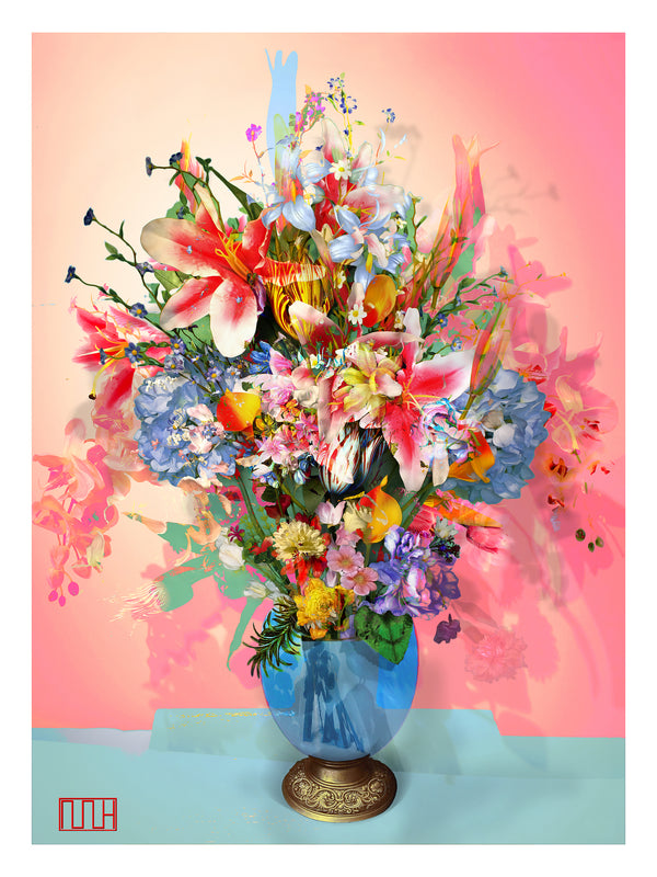 Strawberry And Pistachio Ice Cream Flowers Arrangement