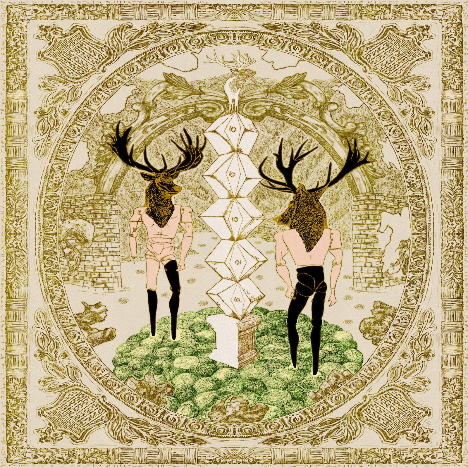 Series No. 3 - Two Deers